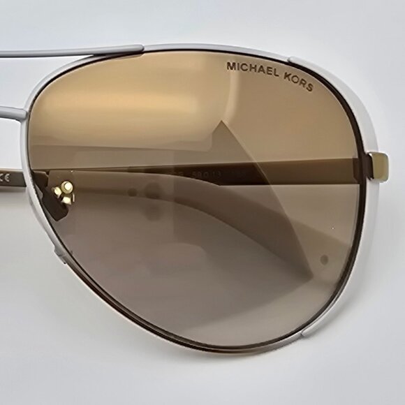 Michael Kors MK5004 Chelsea White Frame Gold Gradient Lens Aviator Sunglasses main image 15